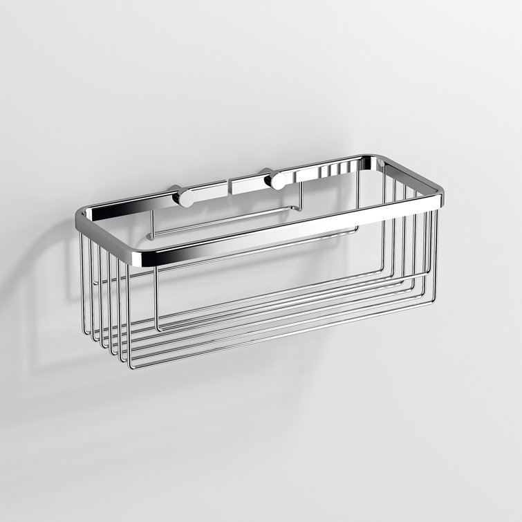 Belfry Bathroom Rectangular Shower Basket - Chrome | Wayfair.co.uk
